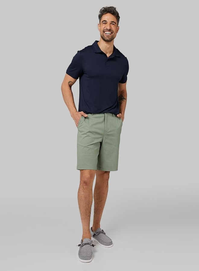 32 Degrees Men's Cool Classic Polo | Slim Fit | Moisture Wicking | 4-Way Stretch | Golf | Tennis, Navy, Large - Image 4